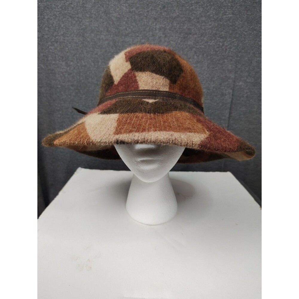 Albertus Swanepoel Brown Bucket Style Hat O/S #1108435 Rabbit Hair